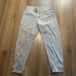 J. Crew Factory Grey Velour Jogger Pant Women’s Sweatpants Cozy Medium